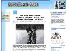 Tablet Screenshot of build-muscle-guide.com
